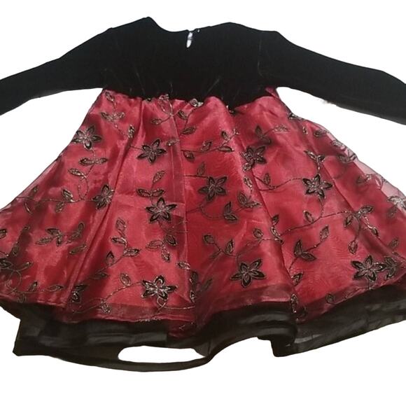 Little Girls Formal Embroidered Dress - Picture 6 of 10